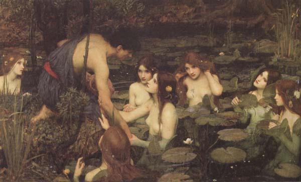 John William Waterhouse Hylas and the Nymphs (mk41) Norge oil painting art